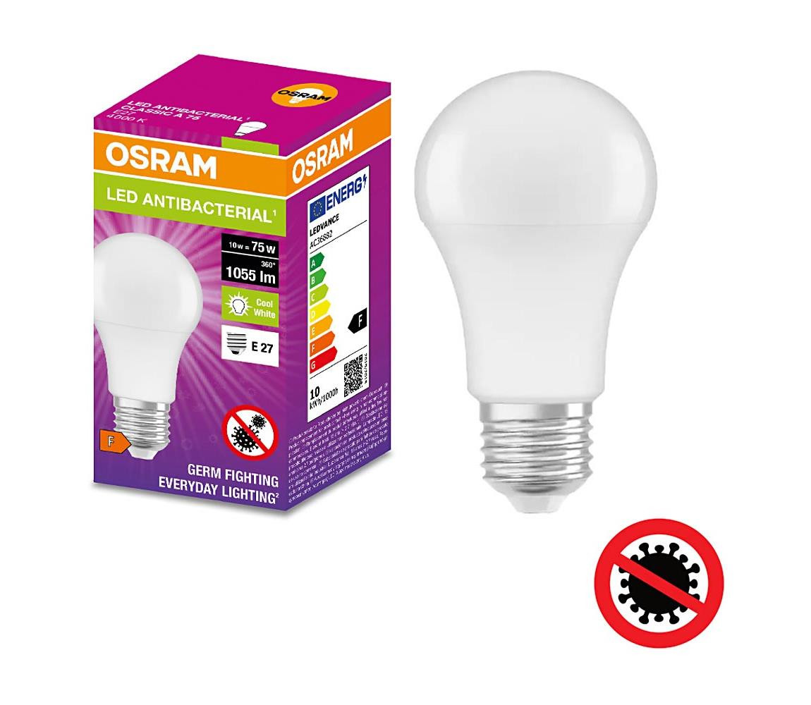 Osram LED Antibakteriální žárovka A75 E27/10W/230V 4000K - Osram