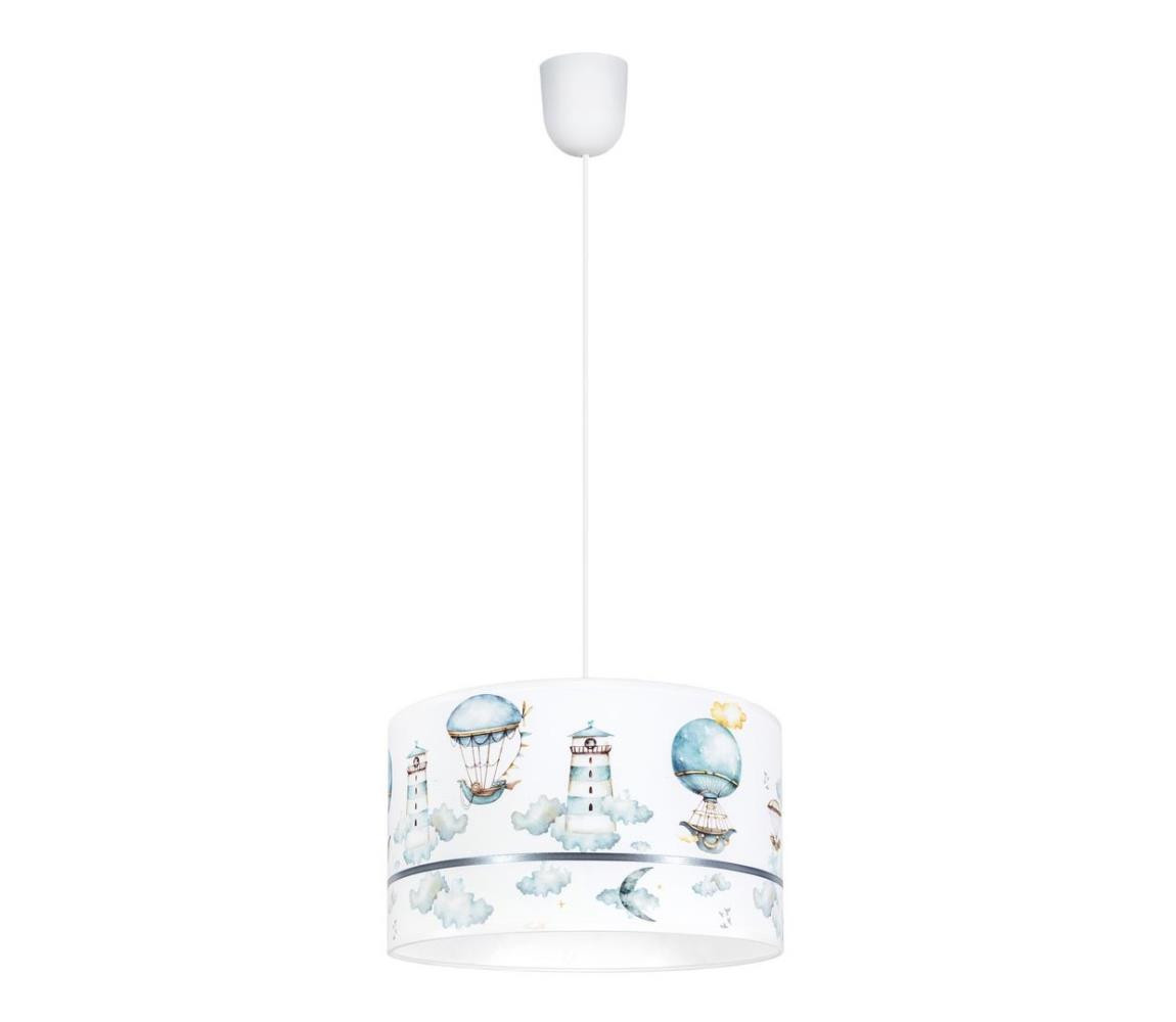 Dětský lustr PIKKI 1xE27/60W/230V modrá