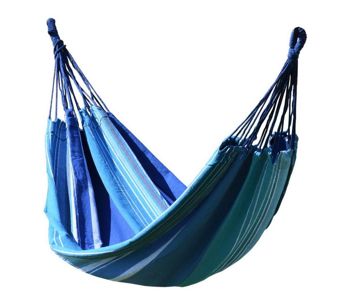 Houpací síť 200x100 cm modrá