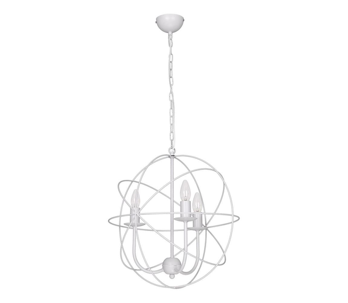 Lustr GLOBE 3 3xE14/60W bílá