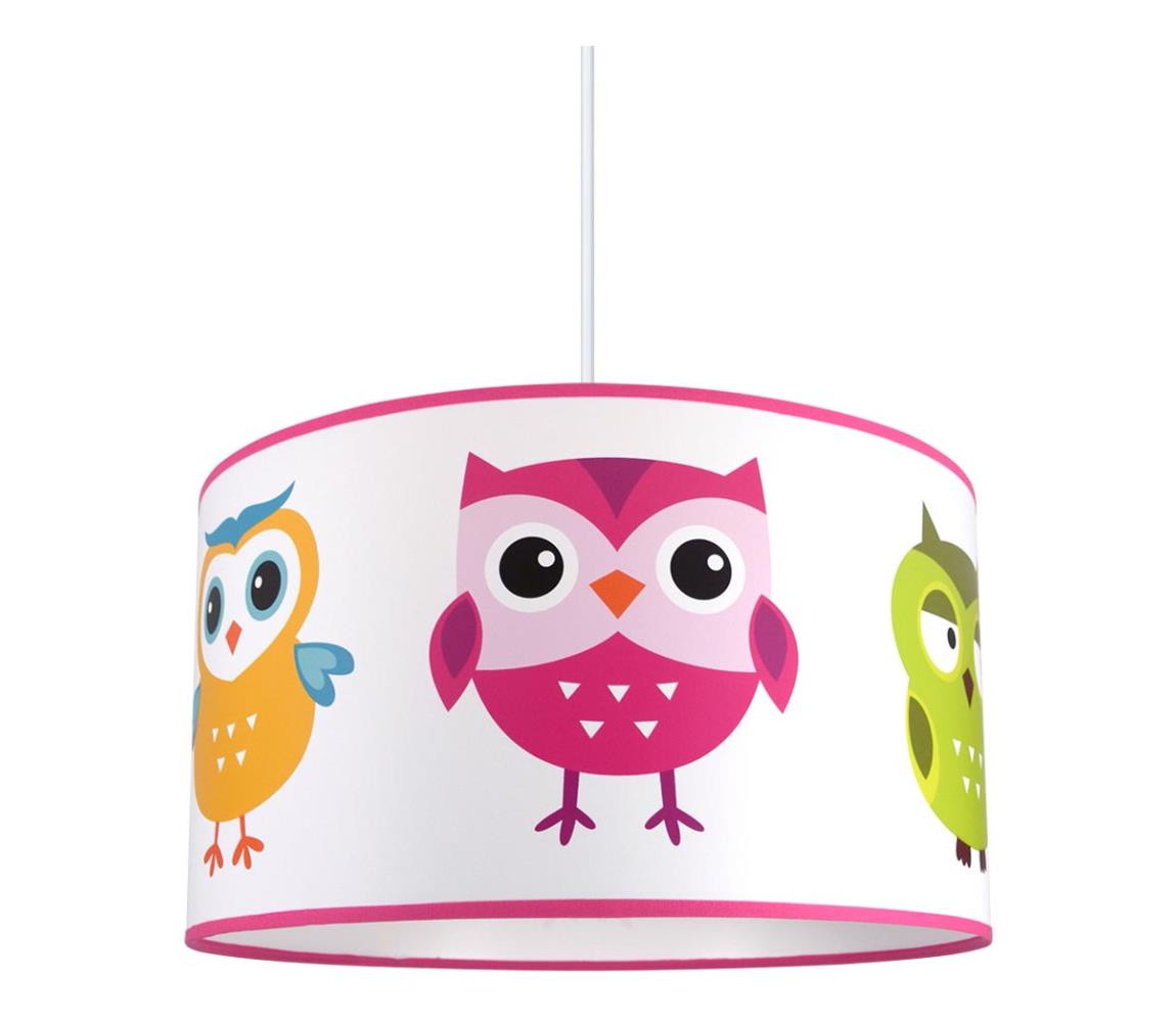 Dětský lustr na lanku OWL 1xE27/60W/230V