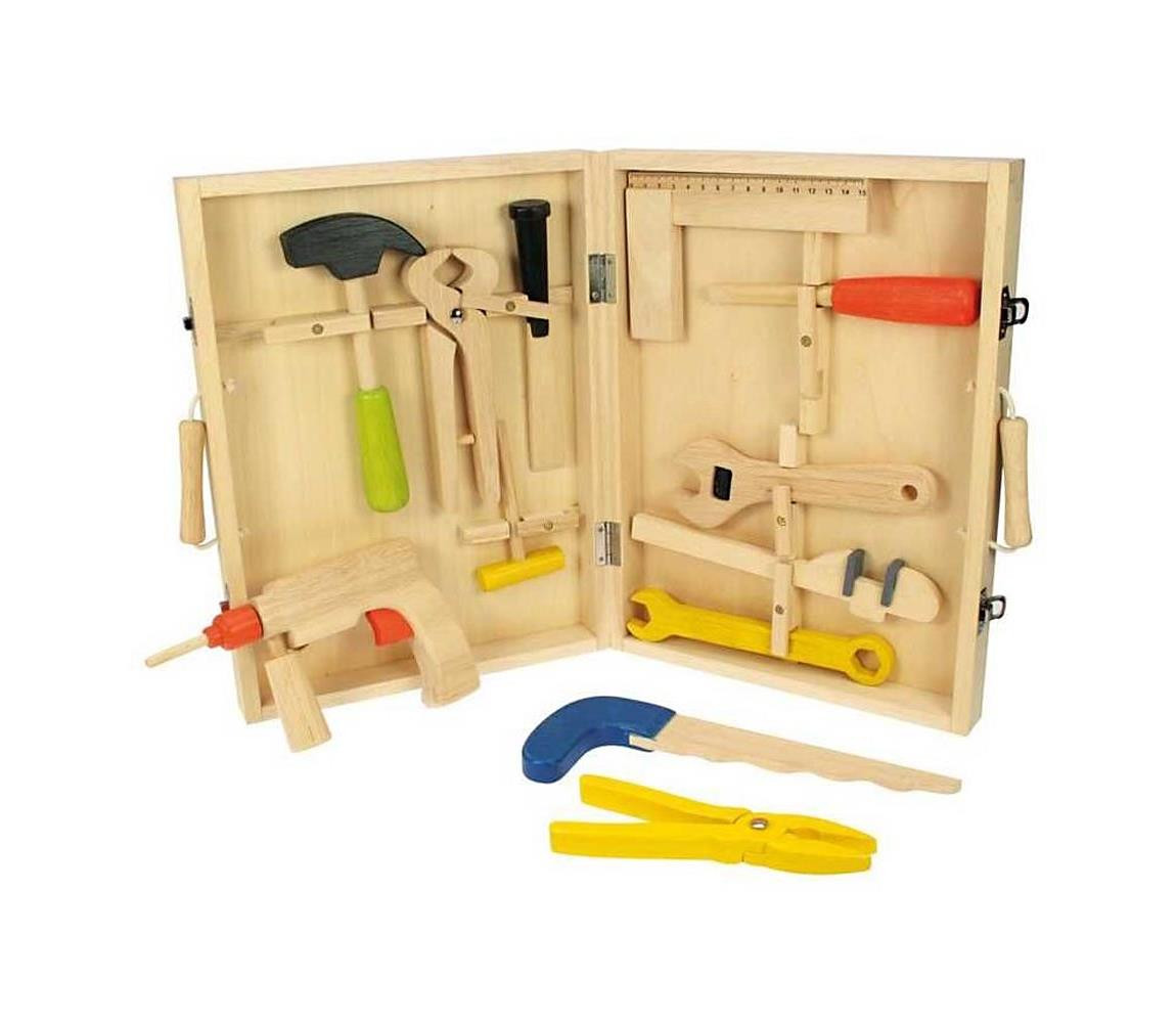 Bigjigs Malý kutil Kufřík s opravdovým nářadím JUNIOR