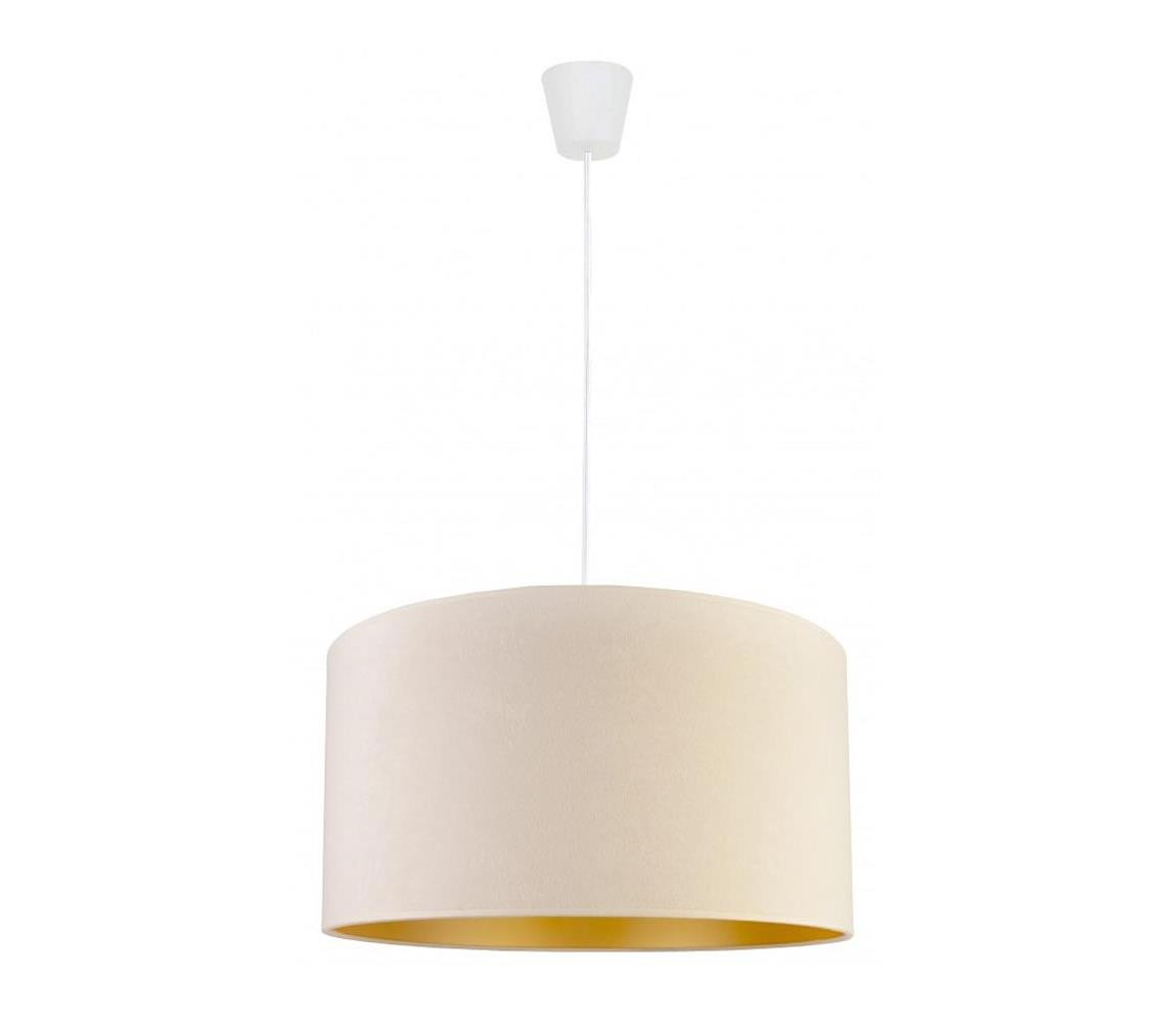 - Lustr na lanku ROLLER 1xE27/40W/230V pr. 40 cm krémová