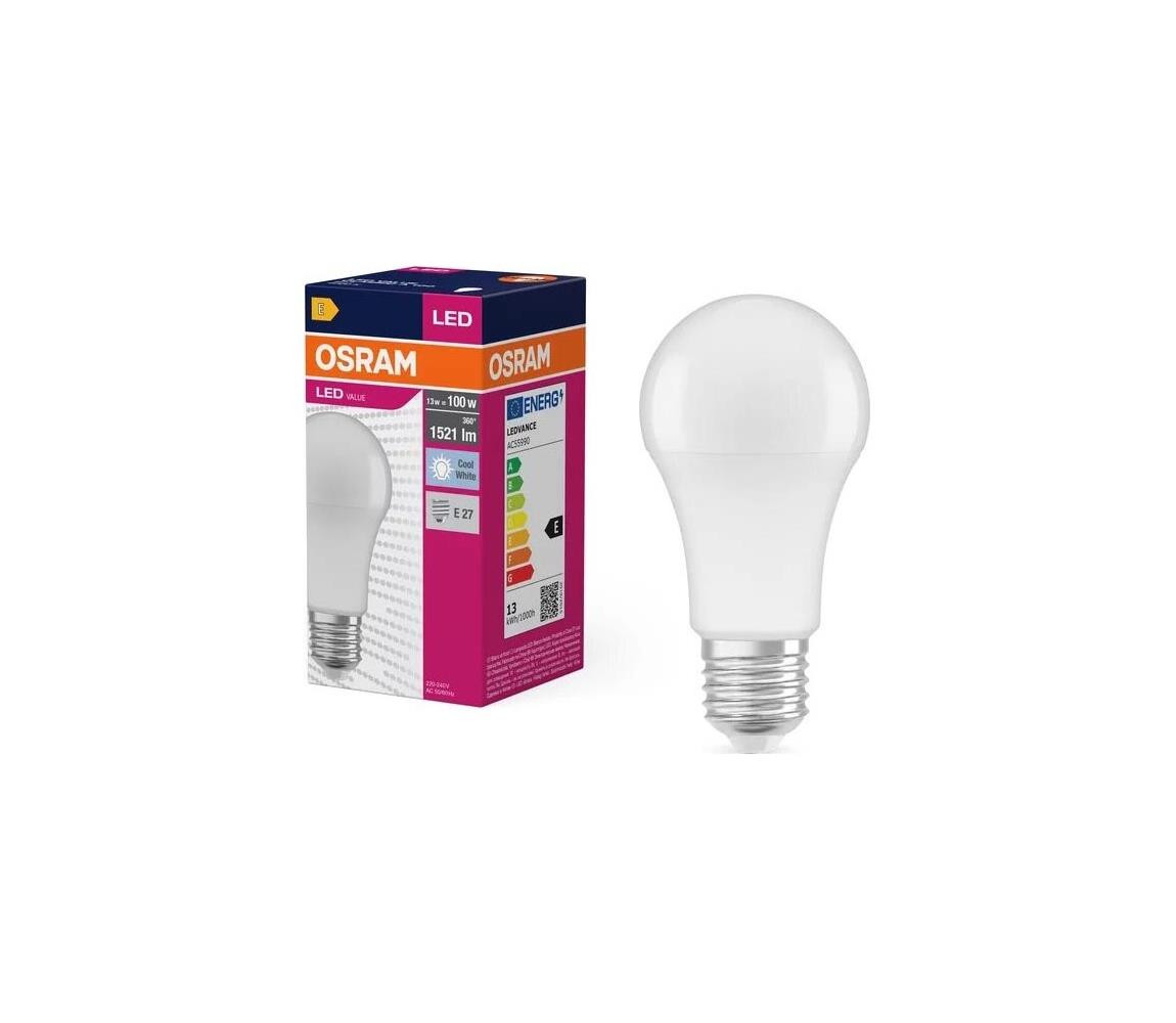 Osram LED Žárovka VALUE A100 E27/13W/230V 4000K - Osram