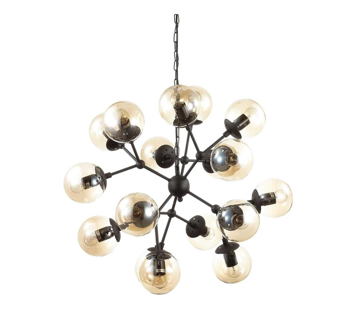 Ideal Lux Ideal Lux - Lustr na řetězu KEPLER 18xE27/42W/230V pr. 69 cm černá