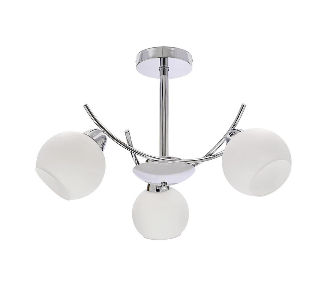 Lustr na tyči AMOS 3xE27/40W/230V lesklý chrom