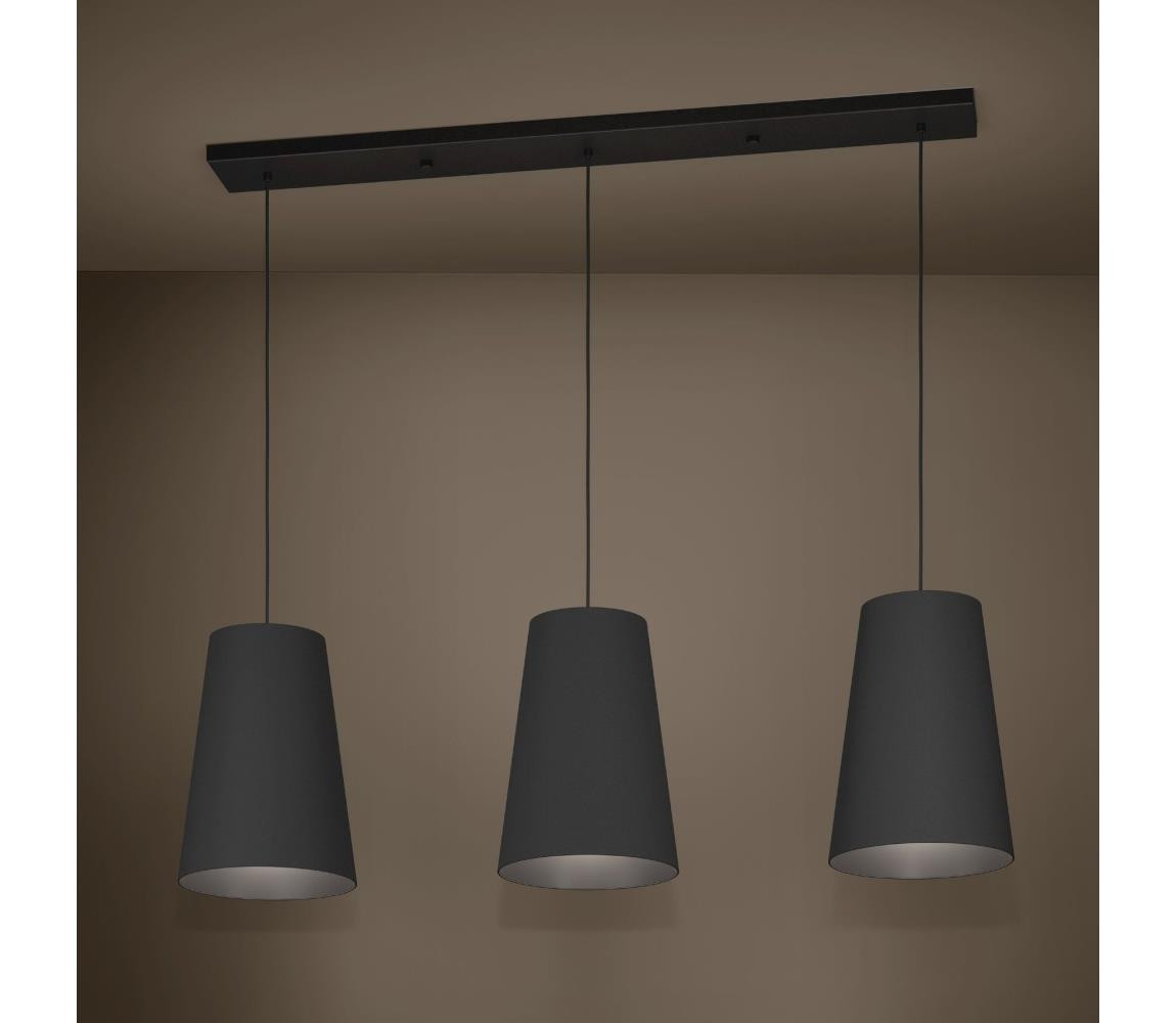 Eglo Eglo 390133 - Lustr na lanku PETROSA 3xE27/40W/230V černá