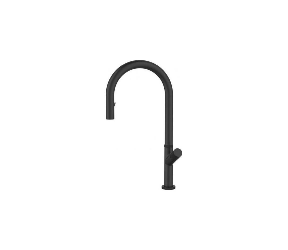 ALVEUS ALVEUS 1150908 - Dřezová baterie s vytahovací sprškou SWAN 44,9 cm černá