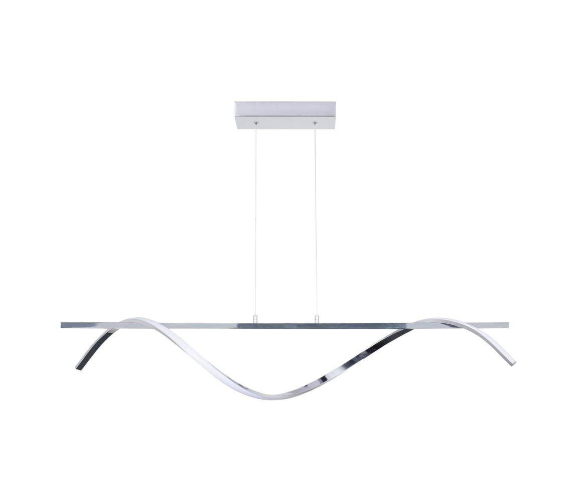 LED Lustr na lanku RUMBA LED/23W/230V 4000K lesklý chrom