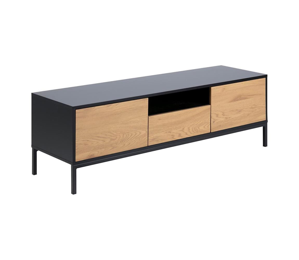 Actona TV stolek SARON dub/černá