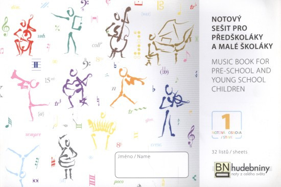 Notový sešit pro předškoláky a malé školáky 1 osnova