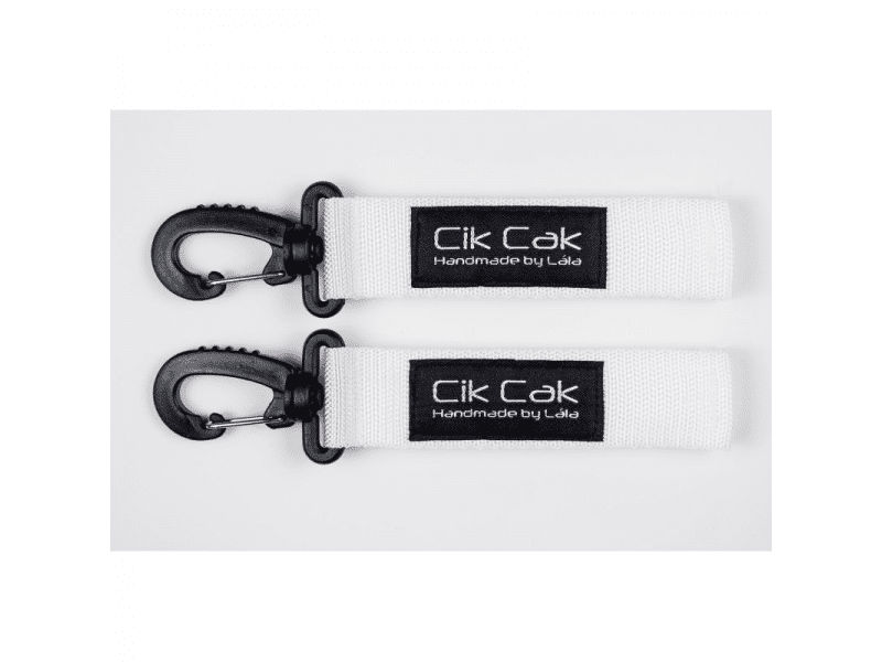 Cik Cak Úchyty na kočárek bílá plast