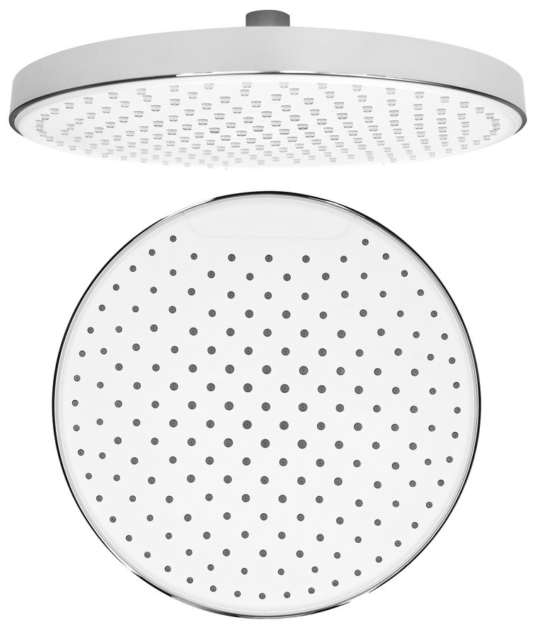 Sapho Hlavová sprcha, průměr 255mm, silikon trysky, ABS/chrom/bílá