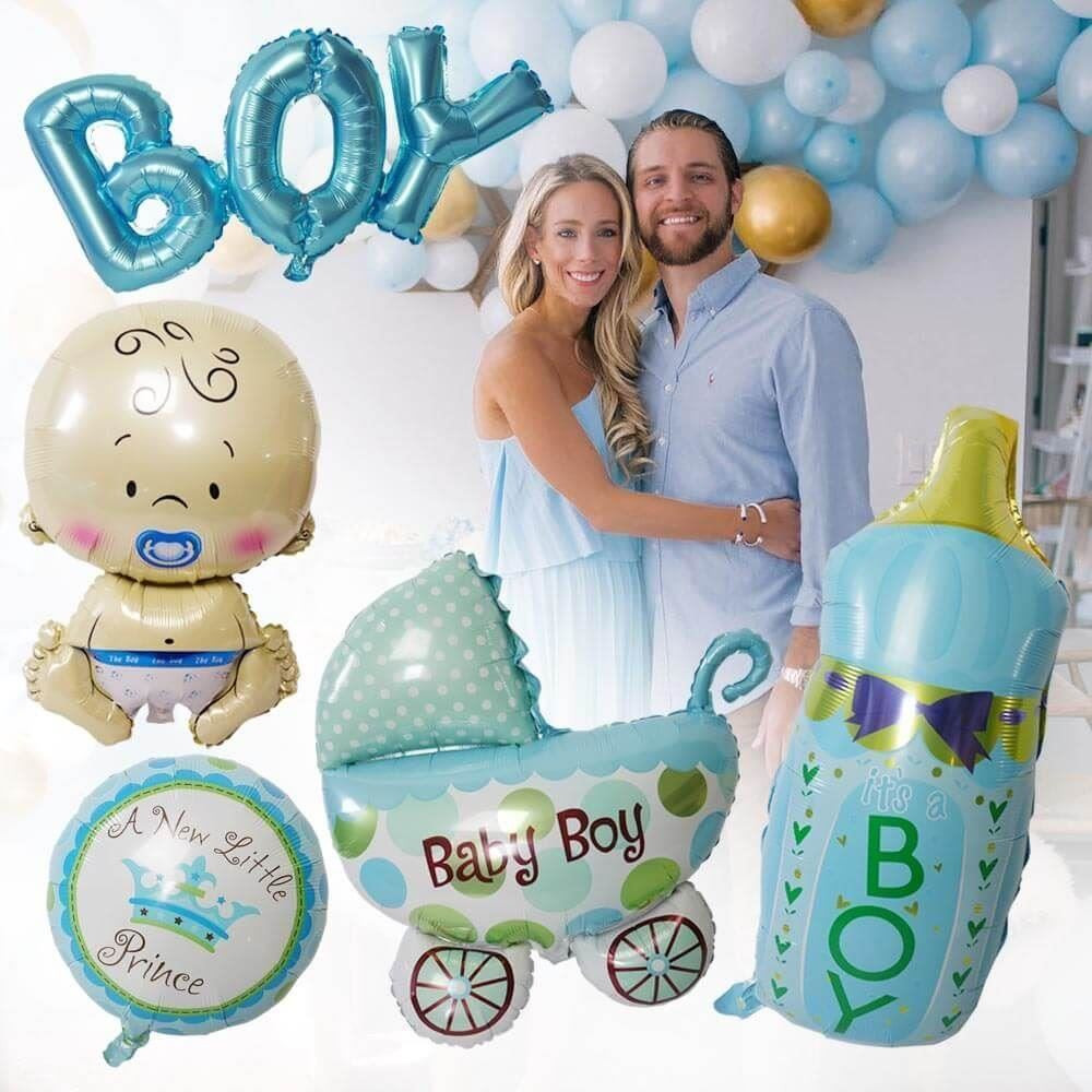 4L Baby shower - fóliové balónky 5 ks - Je to kluk