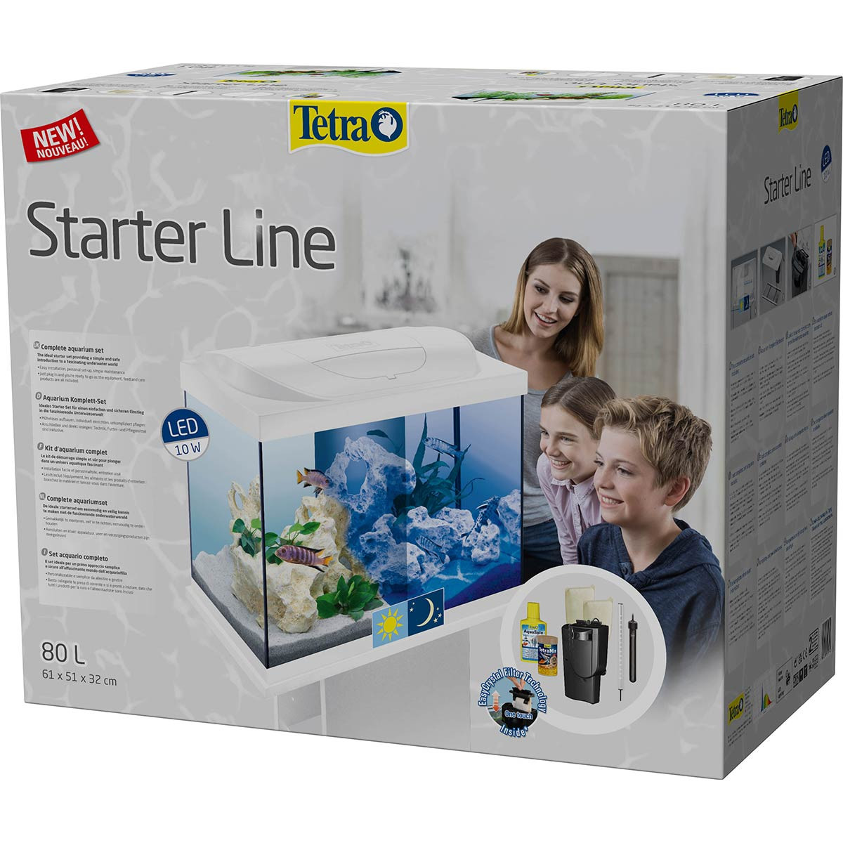 Tetra Starter Line LED Akvárium 80L bílá