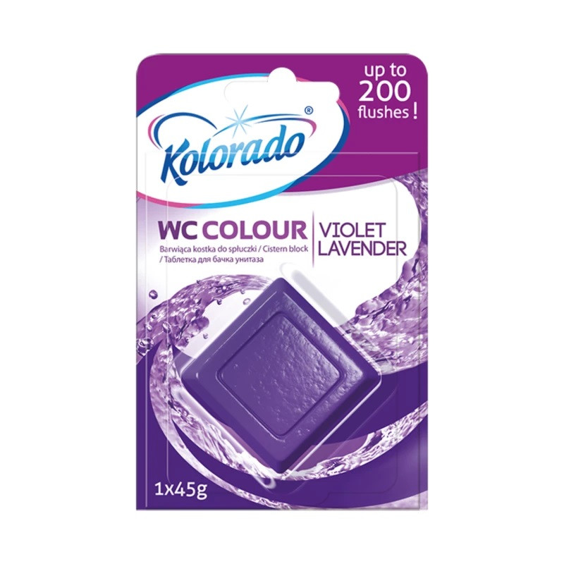 Kostka čistící KOLORADO do WC nádržky Vůně: Fialová Levandule