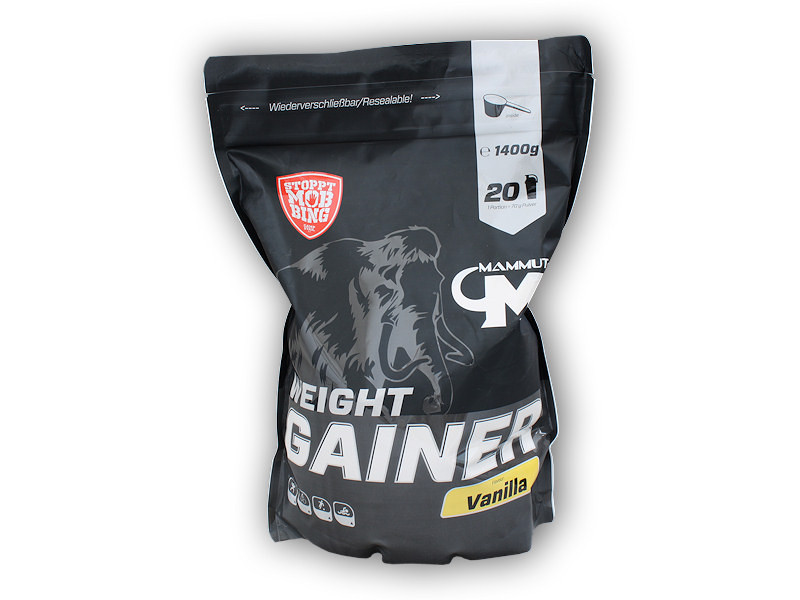 Mammut Nutrition Weight gainer Crash 5000 1400g Varianta: vanilka