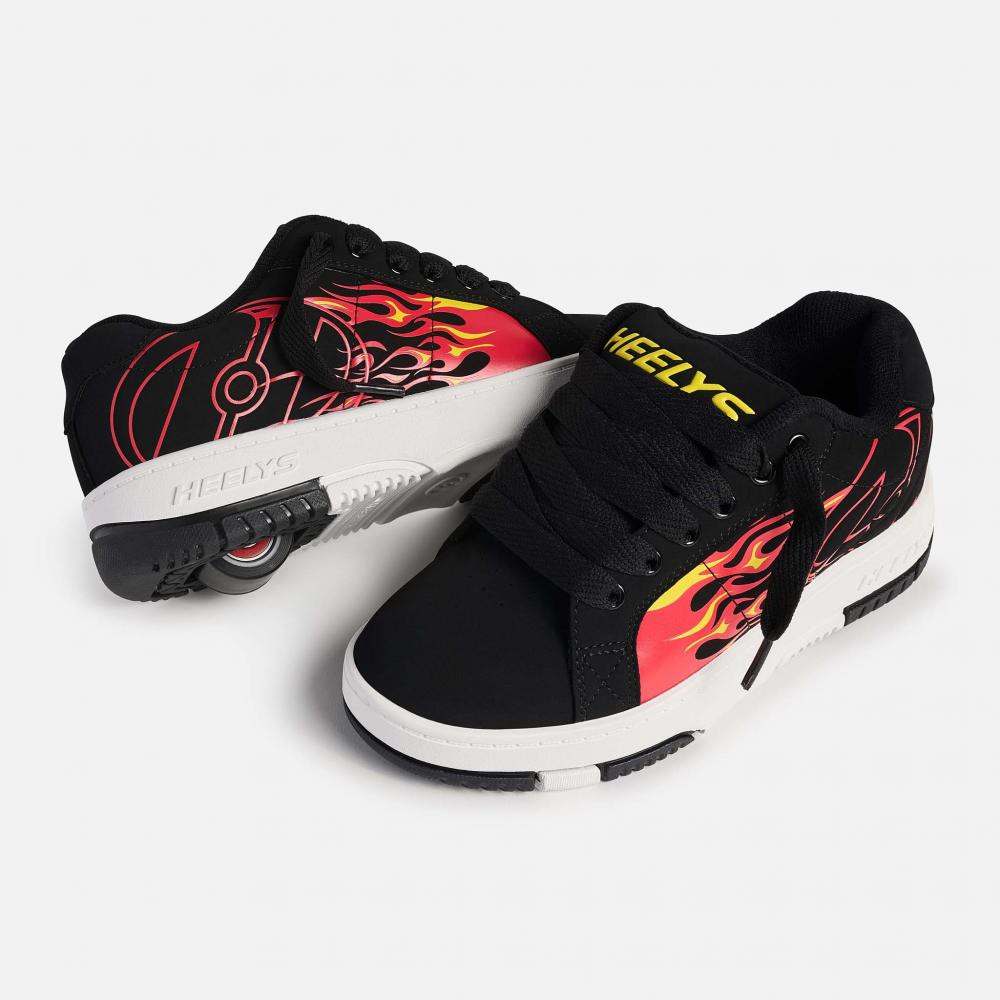 Heelys - Kolect Prints - Black/Red - koloboty Velikost boty: 31