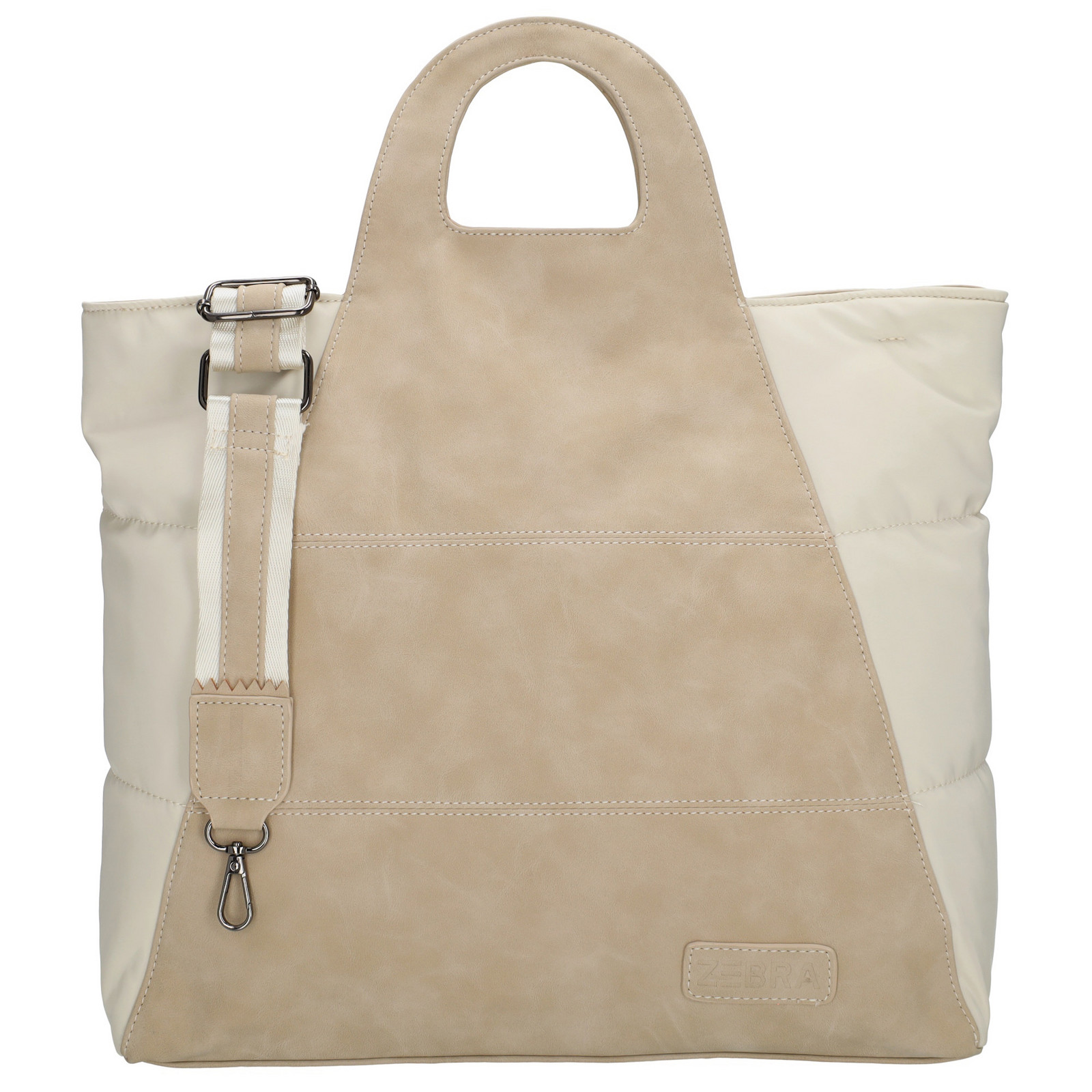 Stylová kabelka s originálním designem - Selene - Zebra Trends - 16 L - krémová