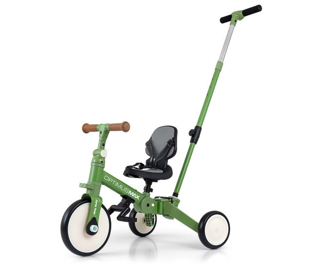 Dětská tříkolka Optimus Max 5v1 zelená