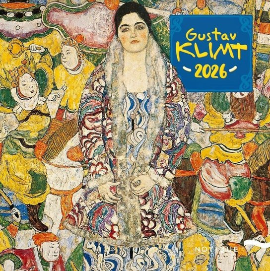 Poznámkový kalendář Gustav Klimt 2026 - nástěnný kalendář