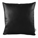 Polštář černý ekokůže EMI Polštář 45x45 cm