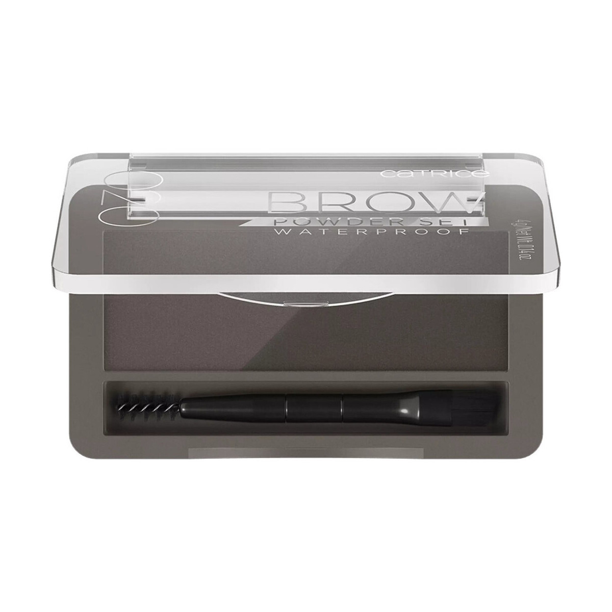 Catrice  Brow Powder Set Waterproof Duo - 20 Ash Brown  Černá