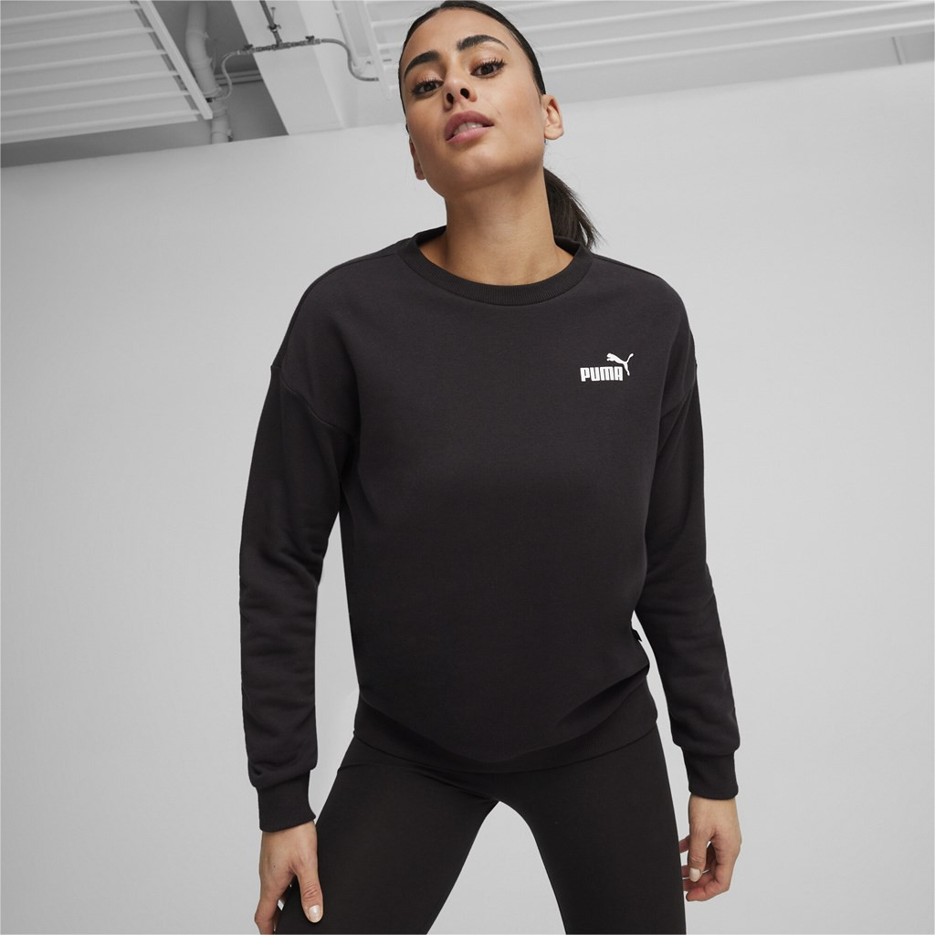 Puma ESS+ Relaxed Small Logo Crew TR Dámská mikina US M 678742-01