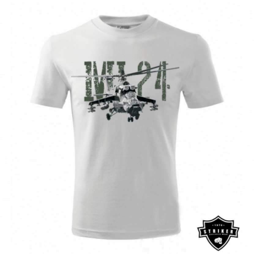 Triko Striker Vrtulník MI-24 - bílé, XL