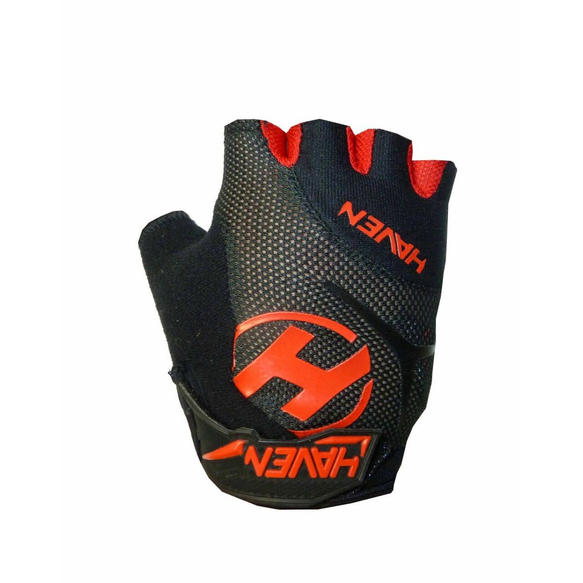 Rukavice krátkoprsté Haven Demo Kid Short - černé-červené, 4-6 let