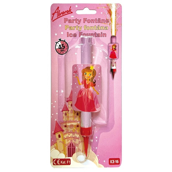 Fontánka dortová Princezna 12 cm