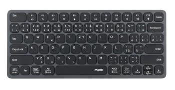 RAPOO Klávesnice UCK-6001 s 8v1 USB-C Hub, Drátová USB-C, CZ/SK, černá