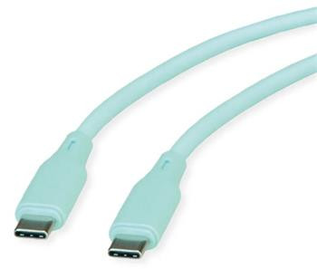 Roline USB 2.0 kabel USB C(M) - USB C(M), silikon, 60W, 1m, zelený