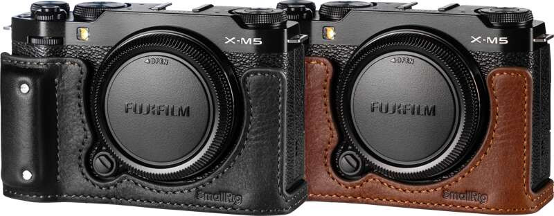 SmallRig 4879 Camera Leather Half Case Kit pro FUJIFILM X-M5 černý 4879