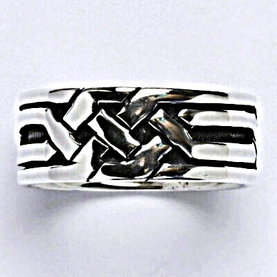 Stříbrný prsten s patinou, prsten ze stříbra,váha 8,80 g