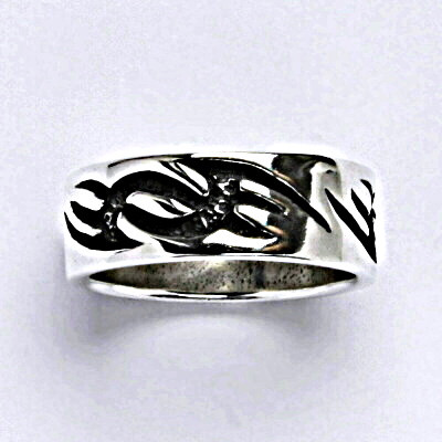 Stříbrný prsten s patinou, prsten ze stříbra,váha 7,50 g