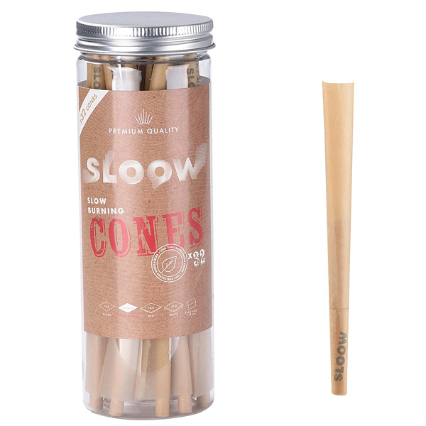 Dutinky Sloow Cones Unbleached 32ks