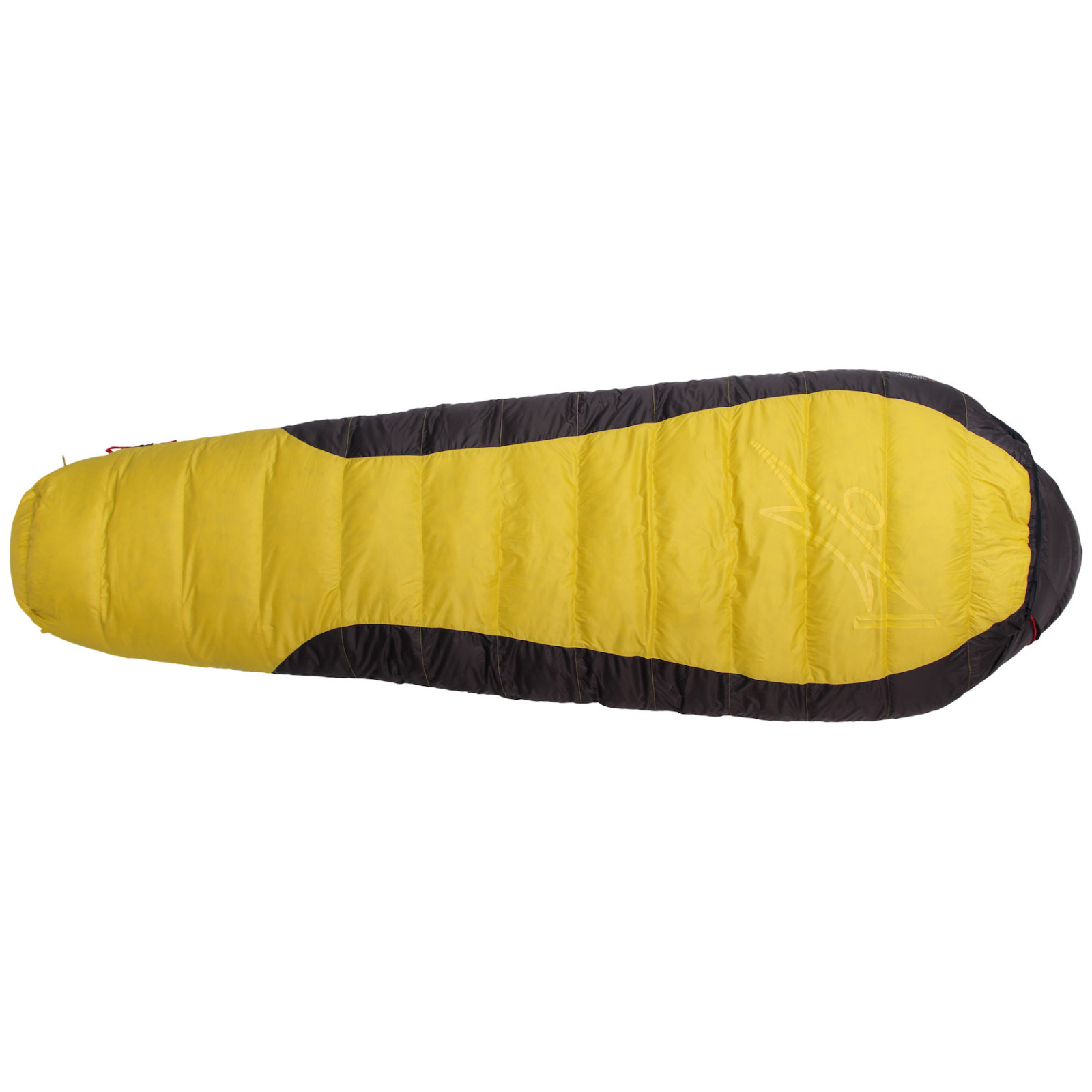 Péřový spacák Warmpeace Viking 1200 170 cm Zip: Levý / Barva: žlutá/černá