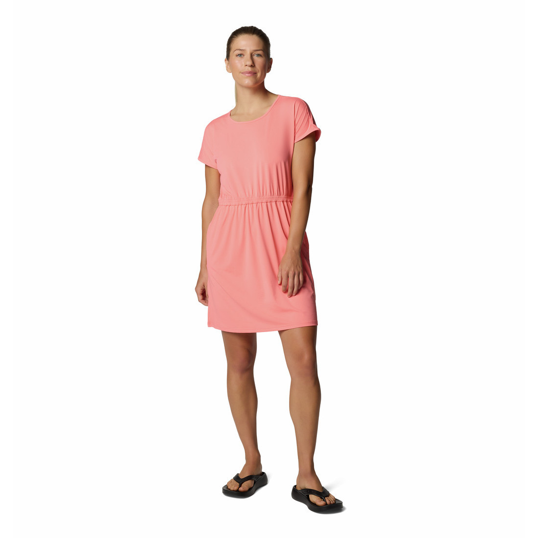Dámské šaty Columbia Chill River™ Short sleeve Dress Velikost: L / Barva: růžová