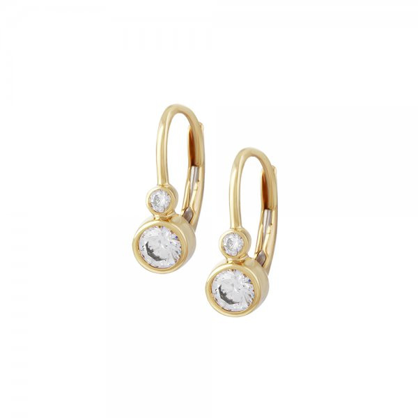 Náušnice se syntetickými kameny 236-087-001481 2.00g