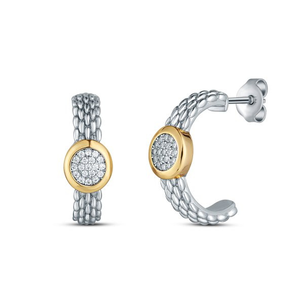 Náušnice se syntetickými kameny 136-404-810287-0000