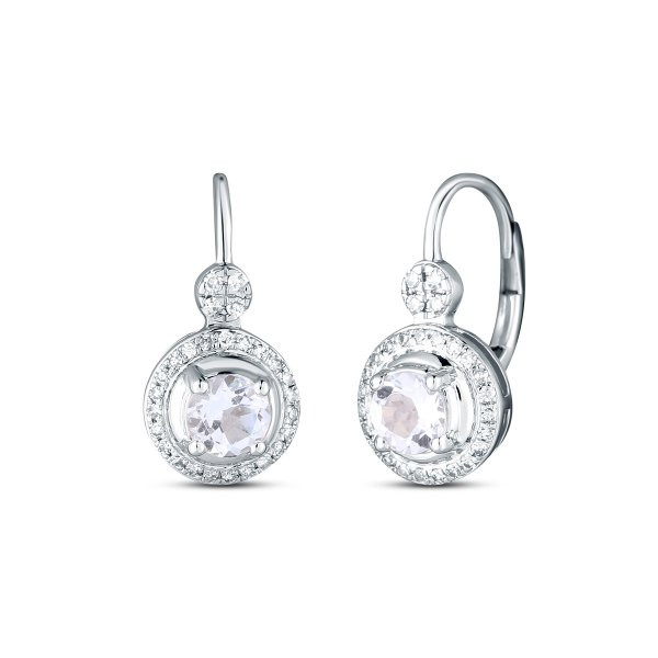 Náušnice s topazem 334-958-ST5753 3.60g