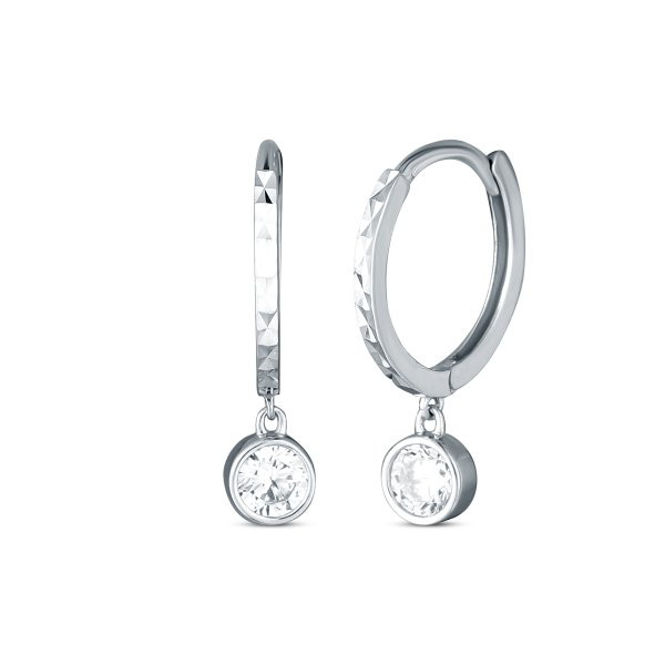 Náušnice se syntetickými kameny 336-012-140383 1.55g