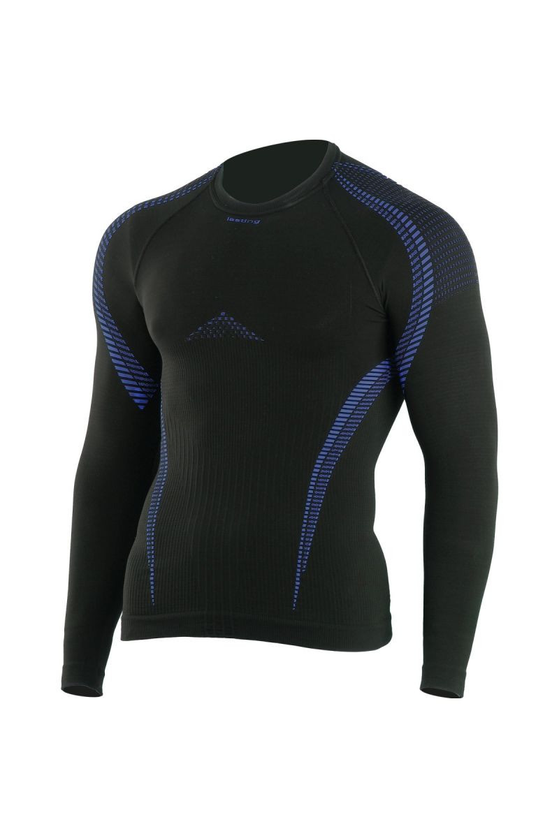 Lasting STEM 9050 černé termo bezešvé triko Velikost: L/XL