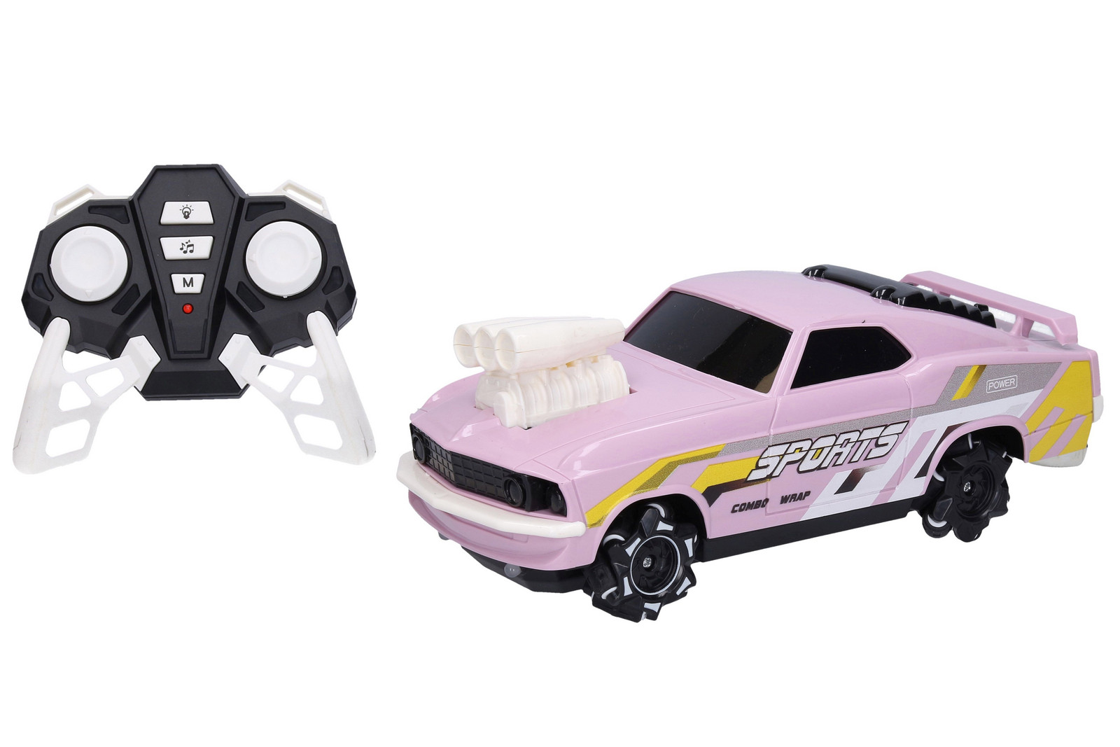 Auto RC na dálkové ovládání světle růžové 23 cm