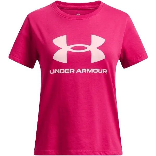 Under Armour BIG LOGO Dívčí triko, růžová, velikost