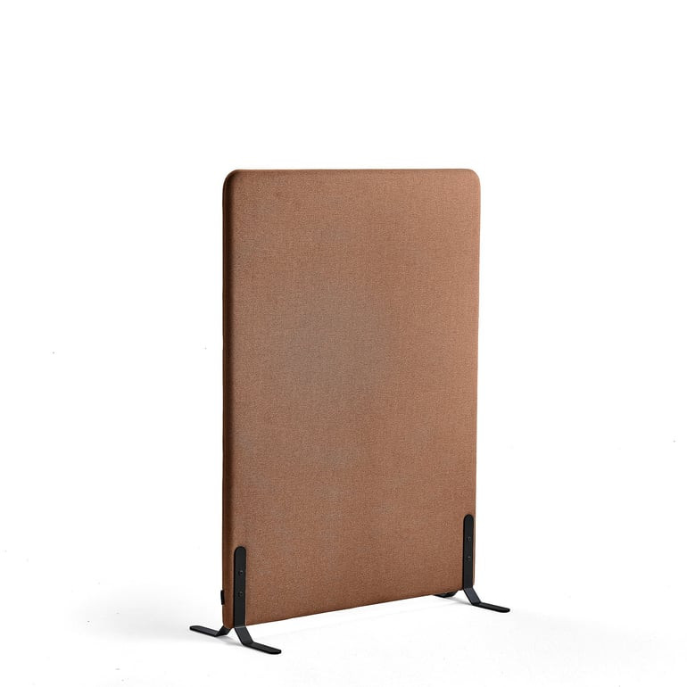 Paraván ZONE, 1360x1000x46 mm, potah Rivet, černé nohy, měděná