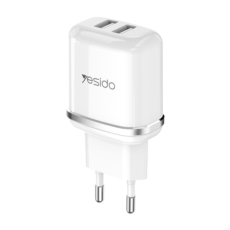 Adaptér Yesido YC26 EU 18W Dual bílý