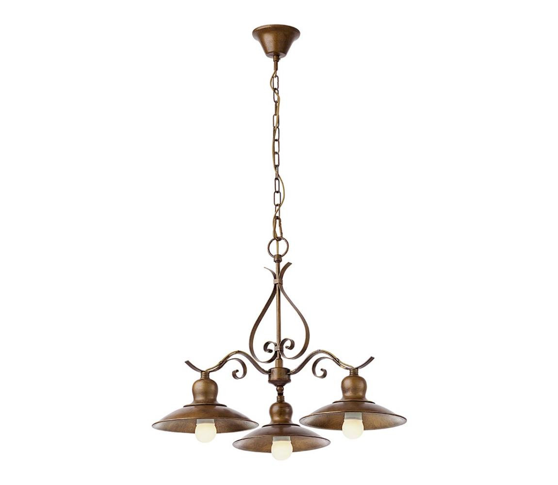 Incanti INCANTI 02-760 - Lustr na řetězu LENA 3xE27/42W/230V