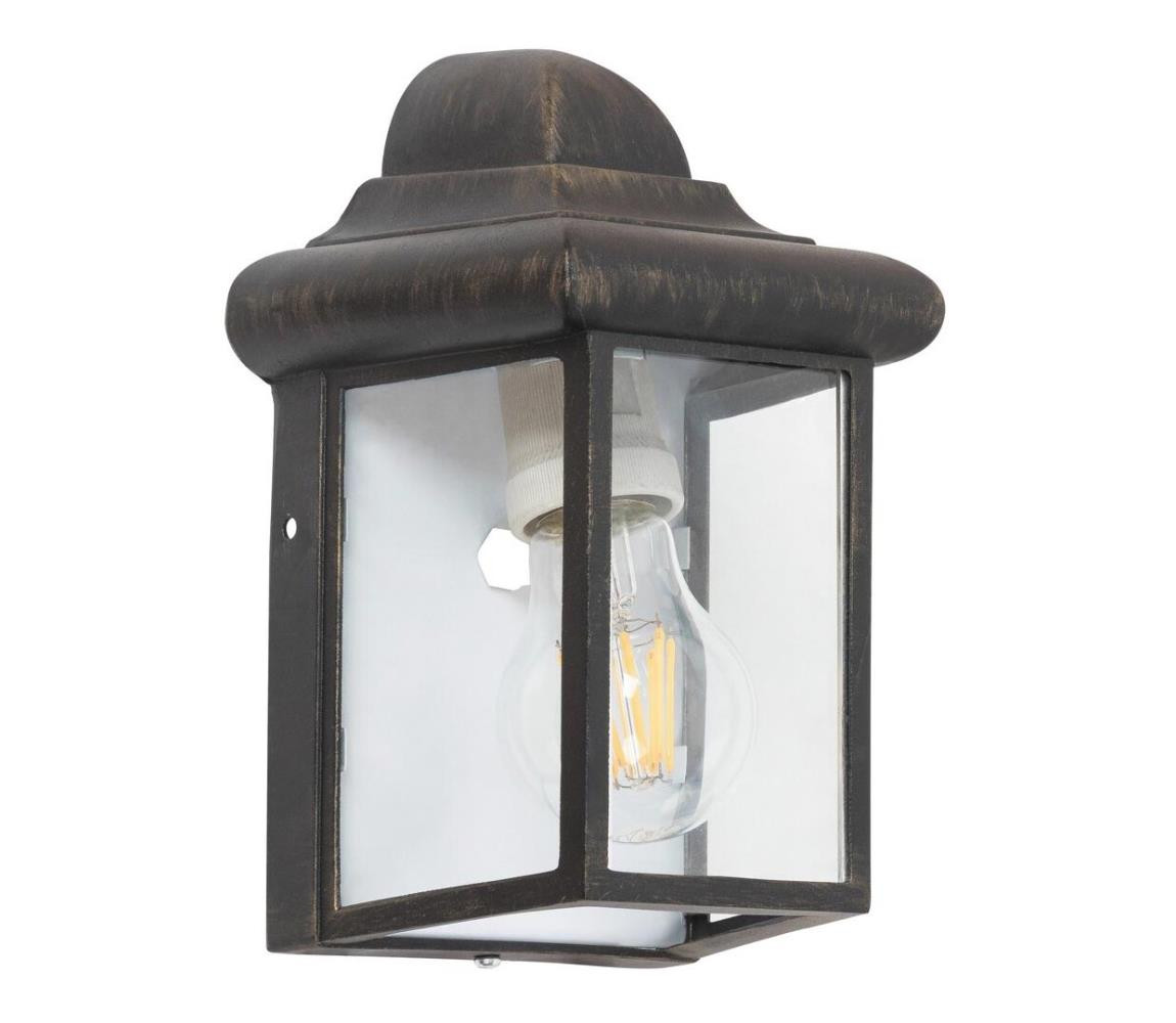 Rabalux Rabalux 8754 - Venkovní nástěnné svítidlo NORVICH 1xE27/60W/230V IP43 zlatá